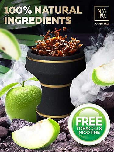 Miniatura 50 de Sabor a cachimba Blueberry Mint Herbal Blue Mist - 2.8 onzas - 2.82 oz de cachimba shisha sin tabaco melaza cachimba tabaco y nicotina Shisha sin