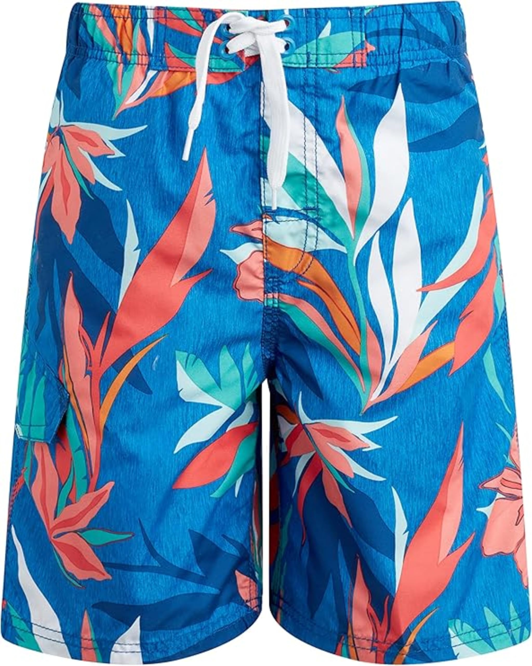 Kanu Surf Boys' Yolo Quick Dry UPF 50+ Beach Swim Trunk, Seaweeds Royal, 8