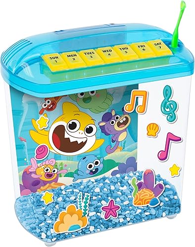 PENN-PLAX Baby Shark Rite-Bite - Tanque educativo Betta - Un primer acuario perfecto para niños con supervisión de adultos - 1.13 galones
