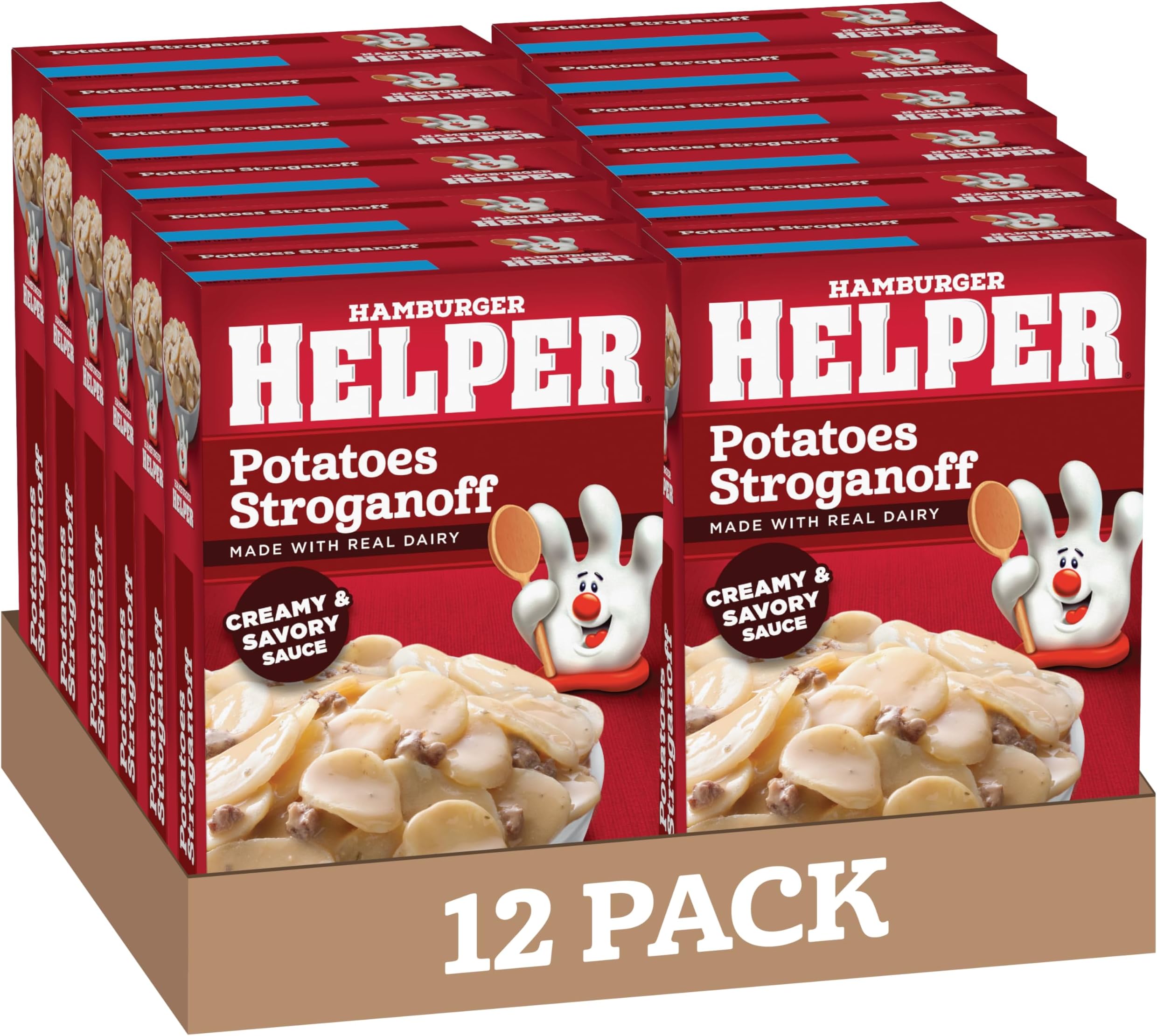 Betty Crocker Hamburger Helper, Potato Stroganoff, 5 oz box (Pack of 12)