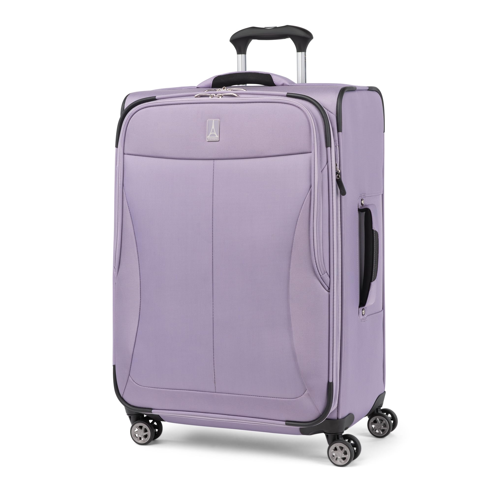 25" Softsided Checked Luggage, Expandable, TSA Lock, Purple