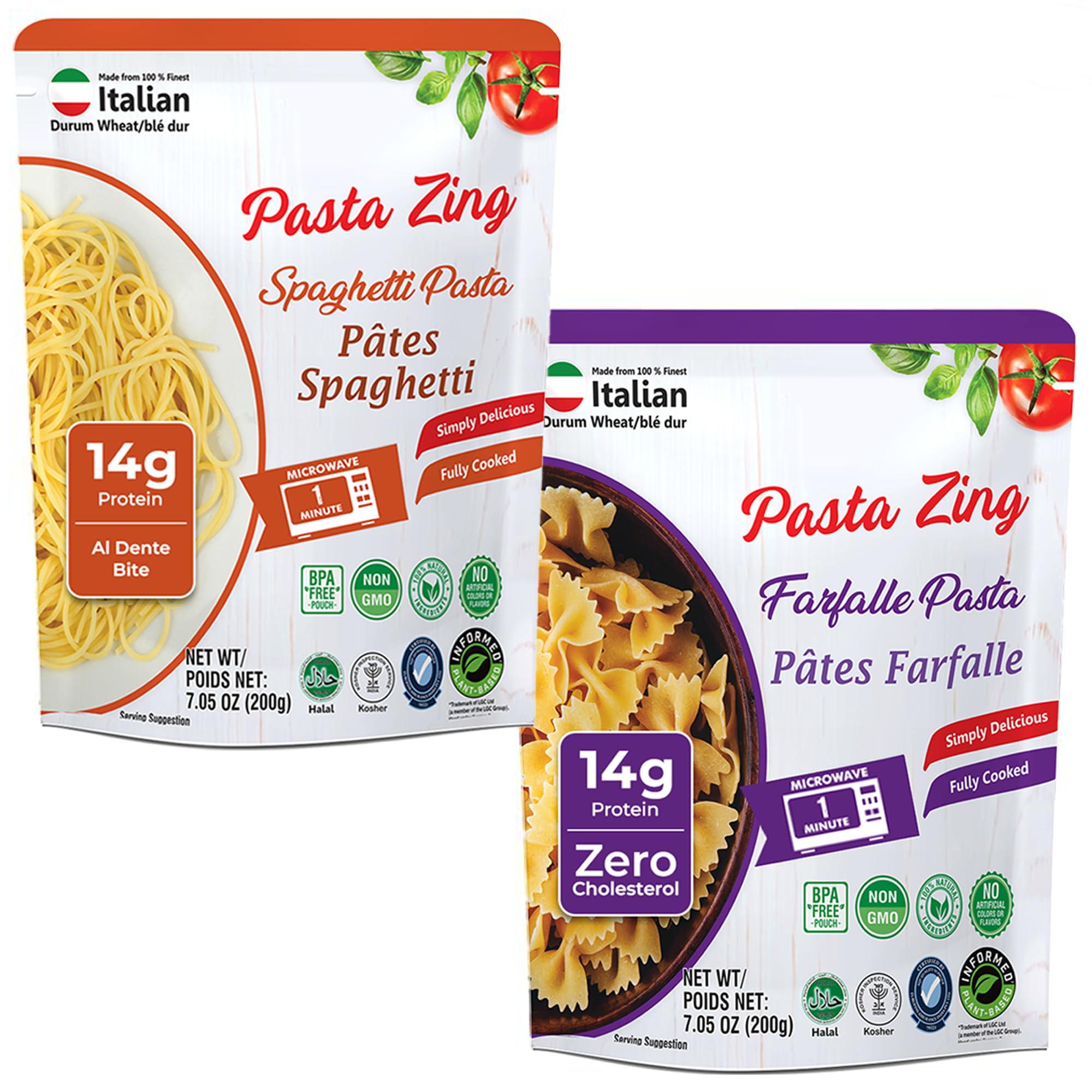 Amazon.com: Pasta Zing Variety Pack, Fully Cooked Italian Pasta