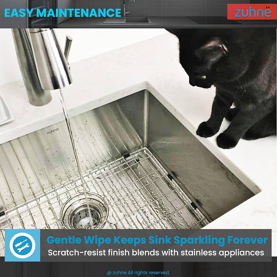 ZUHNE Modena 16-Gauge Stainless Steel Single Bowl Undermount