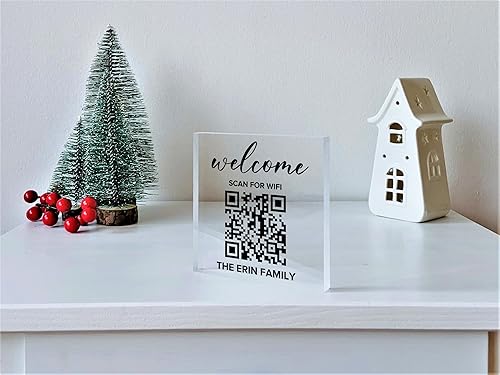 Miniatura 6 de Personalized Wifi QR Sign - Wifi Scan and Connect, QR Code Scanner, Wifi Password Sign, What’s The Wifi Code, Guest Wifi Password, Rental Sign,