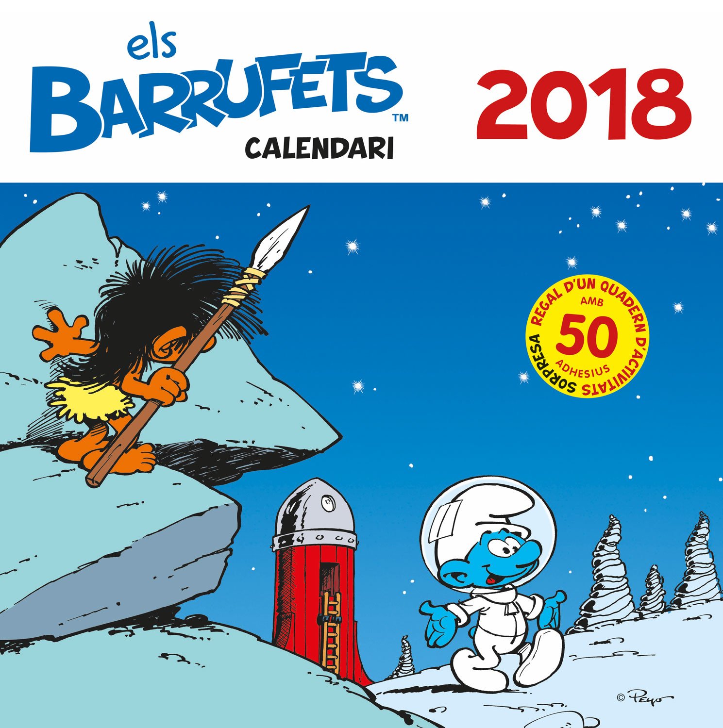Calendari Barrufets 2018 (Barrufets Kids) (Catalan Edition)
