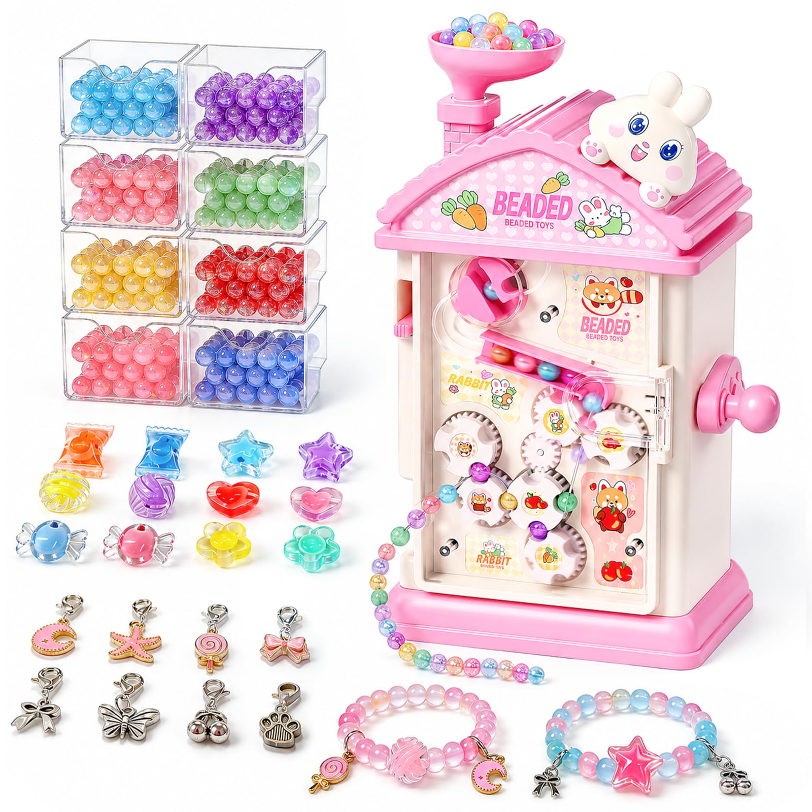 Amazon.com: STACTCUTE 820Pcs Beads Bracelet Maker Machine for