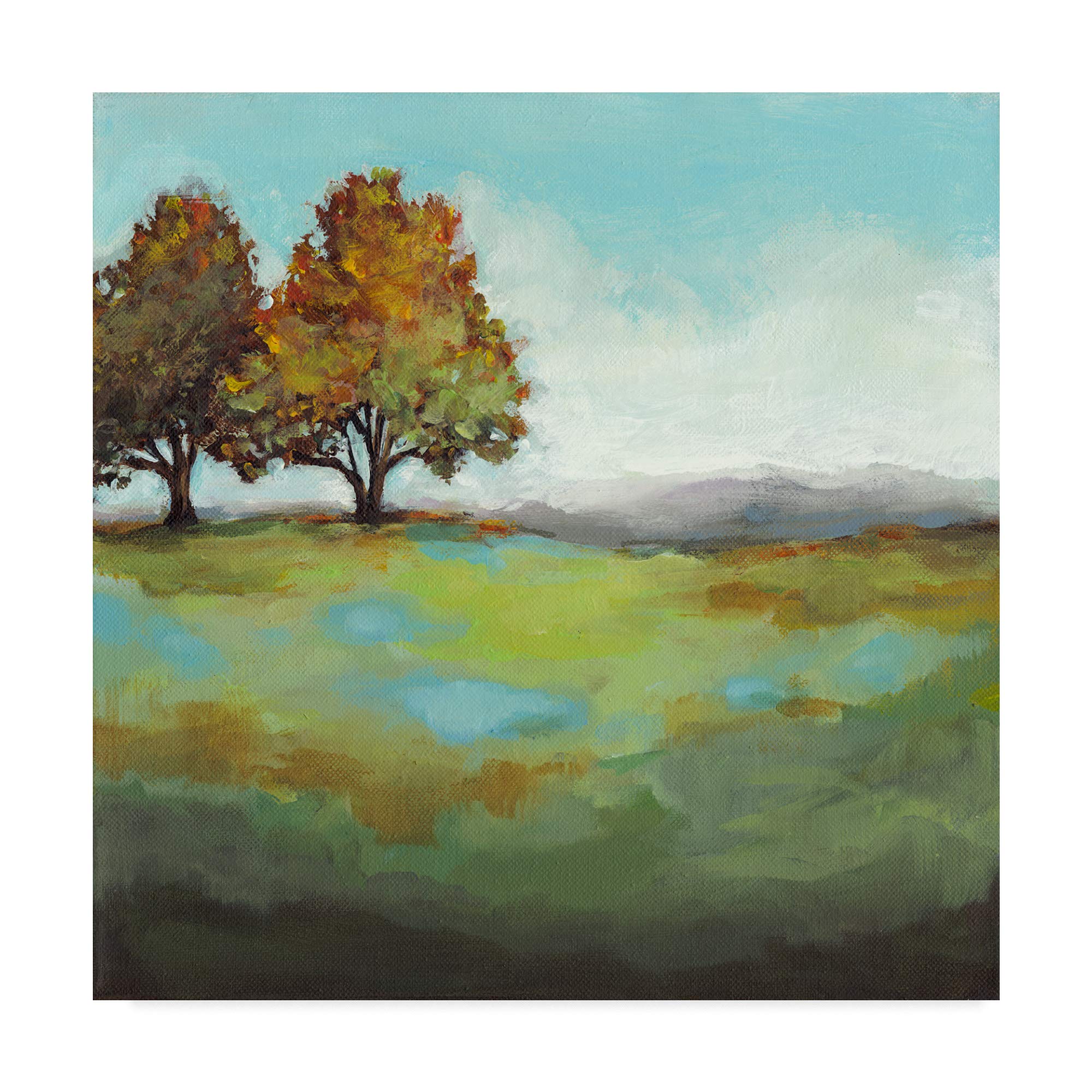 Trademark Fine Art WAG00830-C1414GG Turning Leaves I by Christina Long, 14x14-Inch, 14x14, Multicolor