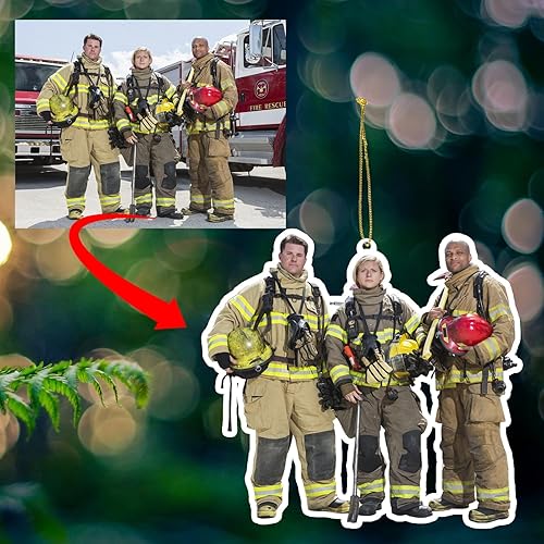 Miniatura 5 de Adornos de Navidad personalizados 2024 con cualquier imagen, adorno acrílico para colgar fotos  con mis propias fotos  Adornos de imagen para árbol