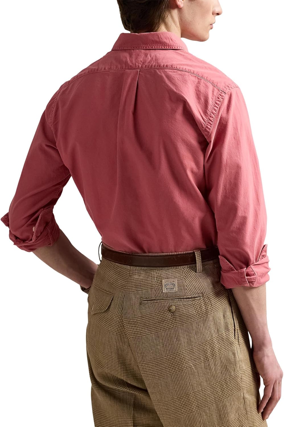 POLO RALPH LAUREN Mens Classic Fit Garment-Dyed Oxford Shirt Adirondack Berry Small