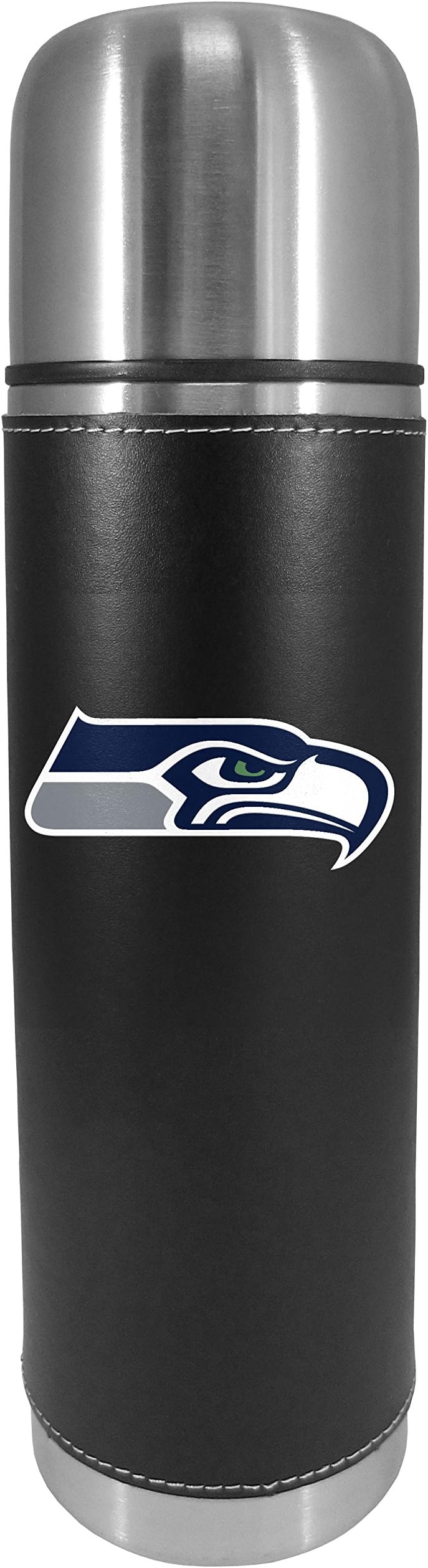SiskiyouNFL Sports Fan Shop Seattle Seahawks Graphics Thermos 26 ounce Black