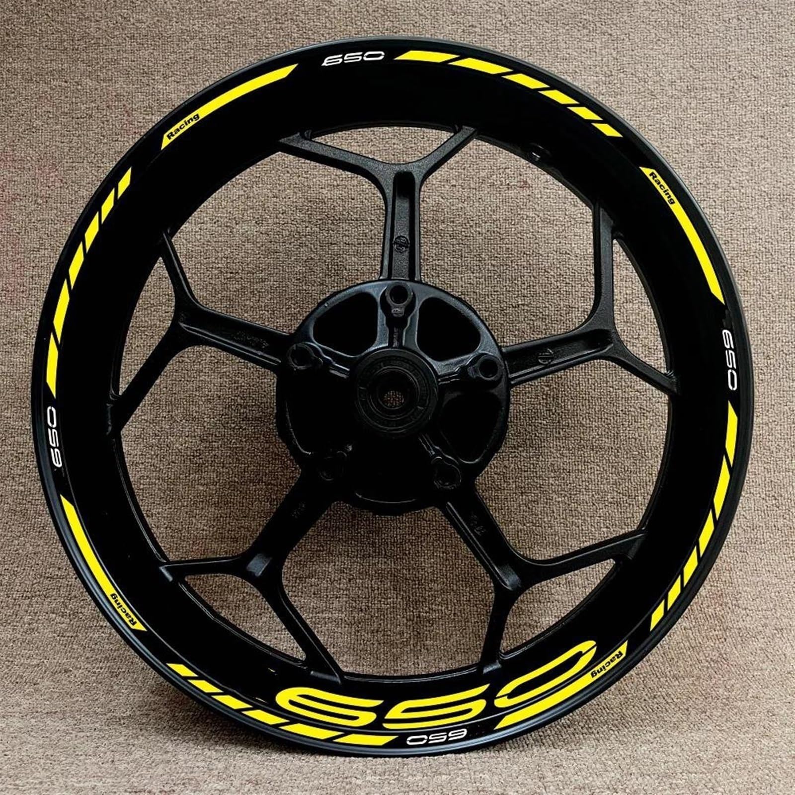 Stickers Motorcycle Wheel Stickers Night Reflective Decorative Rim for Kawasaki Z650 Z 650 Z-650(Style 19)
