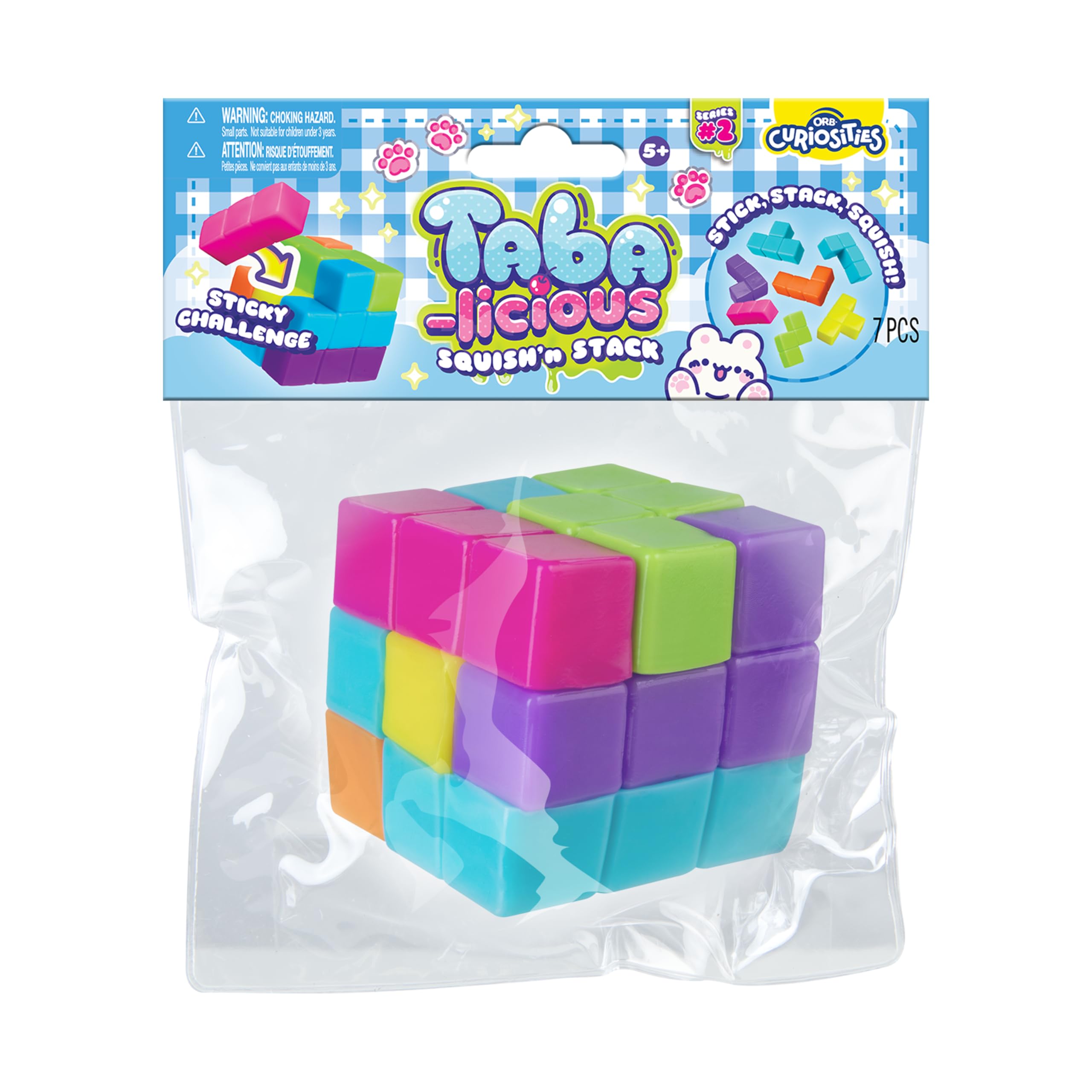 Amazon.com: ORB Tabalicious Squish N' Stack Puzzle Cube Squishy