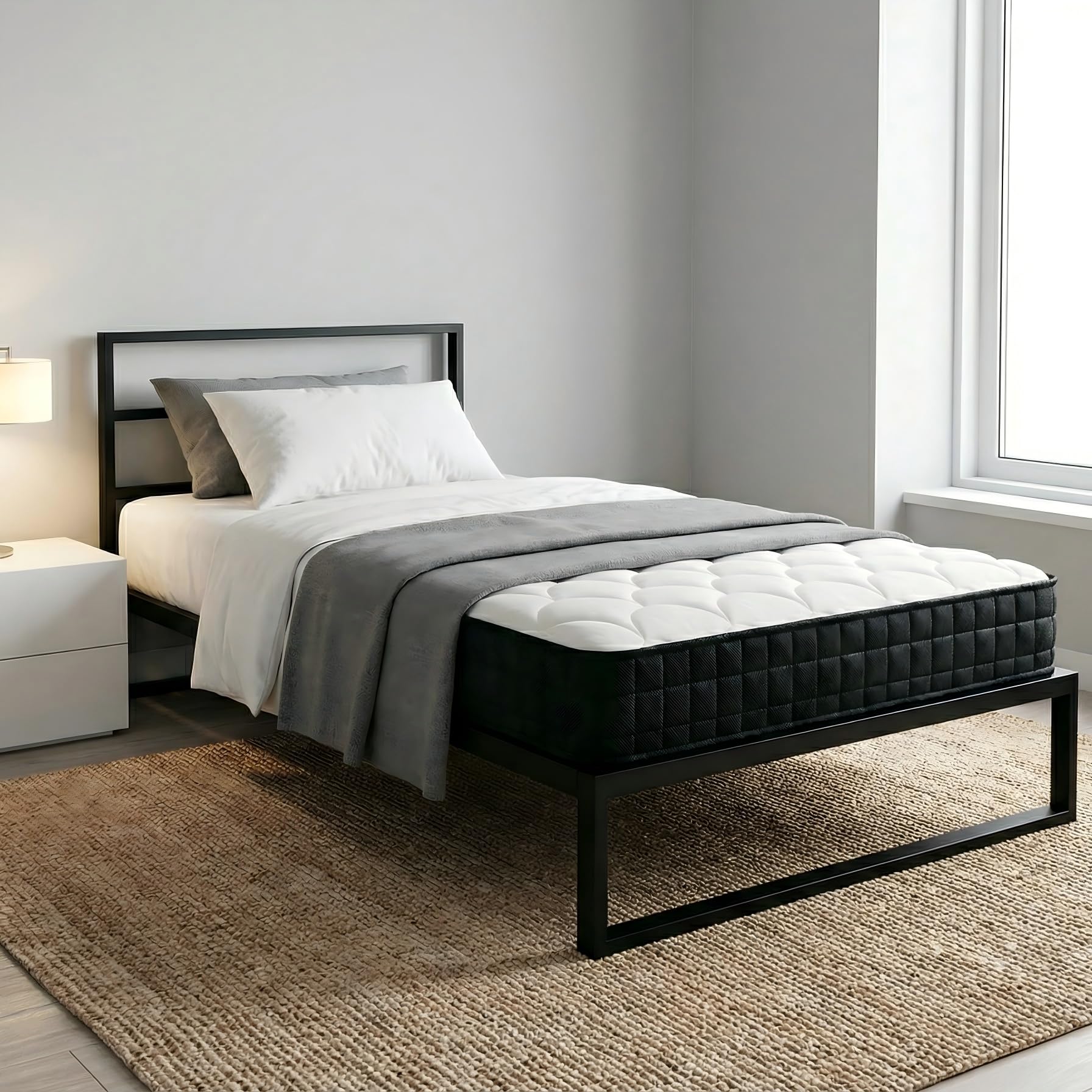 Nyture Matelas 90x190 - Mousse A Mémoire 12cm - Matelas Ergonomique - Fermeté Moyenne -Soutien Parfait (Matelas 90x190x12cm) - 2
