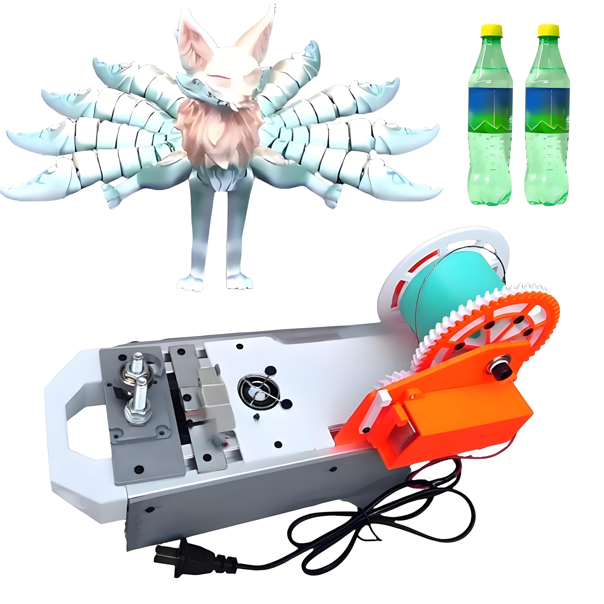 Ekstrudery do drukarek 3D, recykler butelek PET z recyklingu, pultrudowany filament 3D z plastikowych butelek, regulacja temperatury i prędkości, stacjonarna maszyna do produkcji f