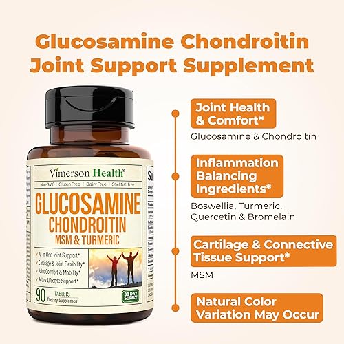Miniatura 24 de Vimerson Health - Glucosamina condroitina cúrcuma Msm boswellia – Suplemento para el alivio del dolor de articulaciones – Las mejores pastillas