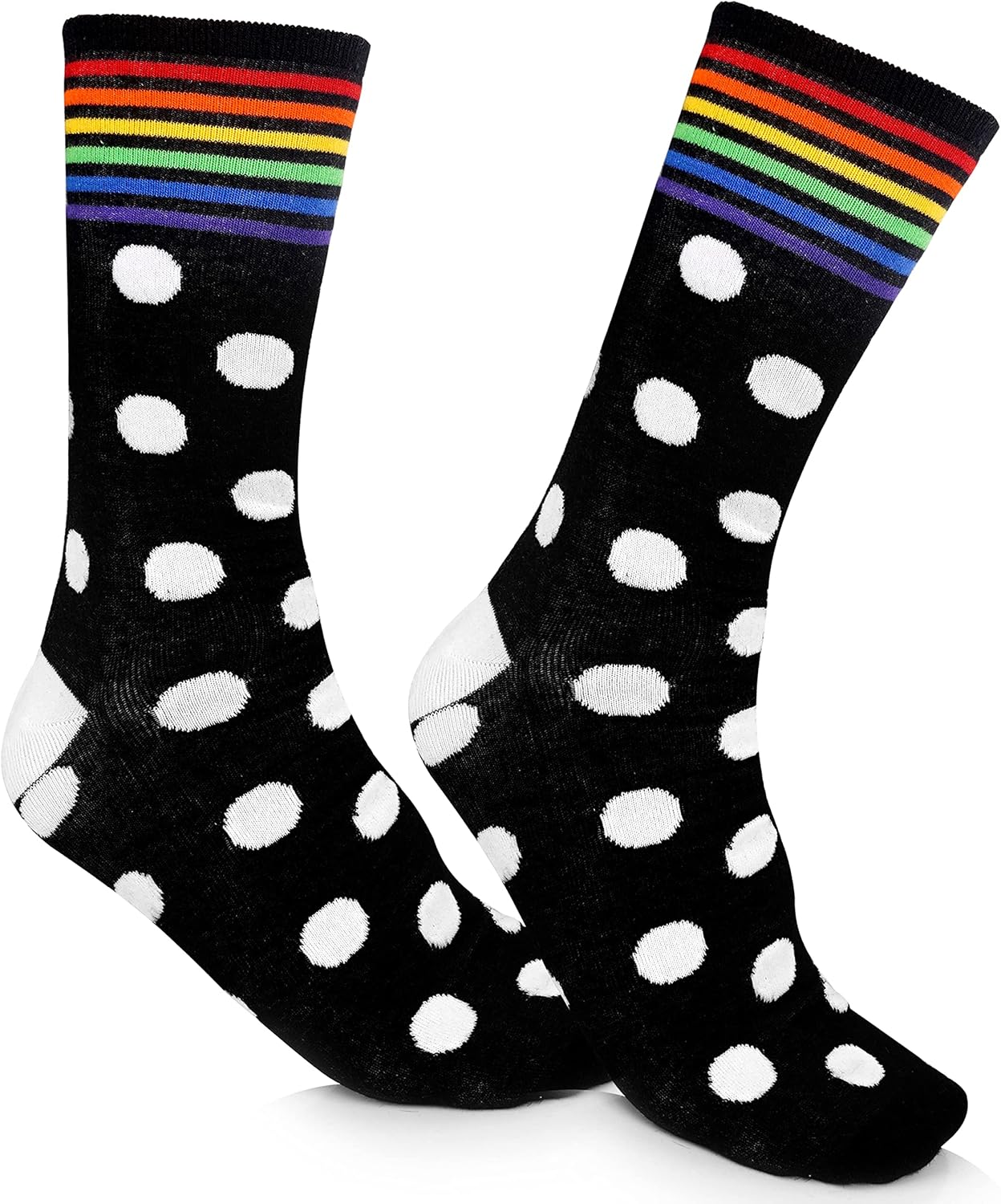 Rainbow Socks for Men and Women, Pride Socks for Pride Festivals, Colorful Striped