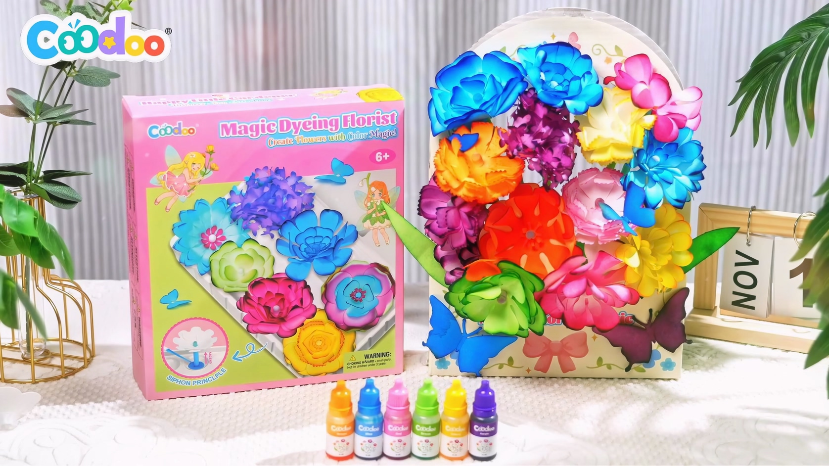 Amazon.com: DIY Flower Craft Kits, Magic Dyeing Florist Bouquet