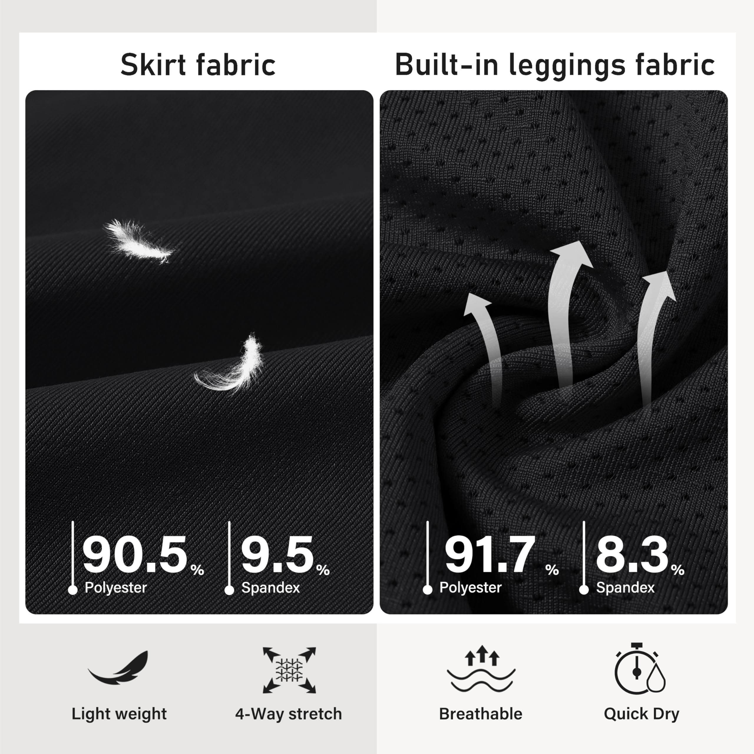 MoFiz Falda Pantalon Mujer Plisadas Deportivos Golf Tenis Verano Skirt con Bolsillos