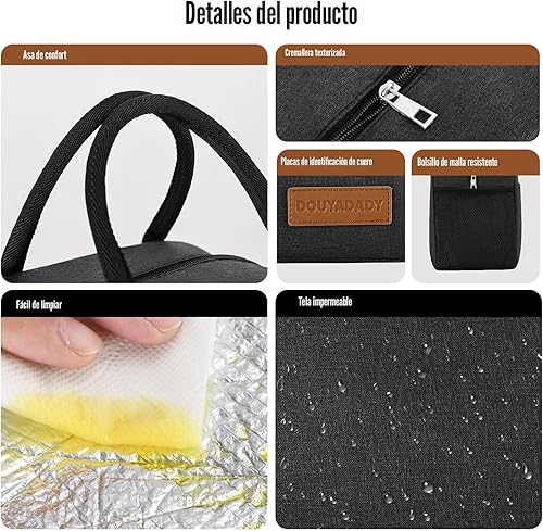 Miniatura 5 de Lonchera para mujeres y hombres (negro)