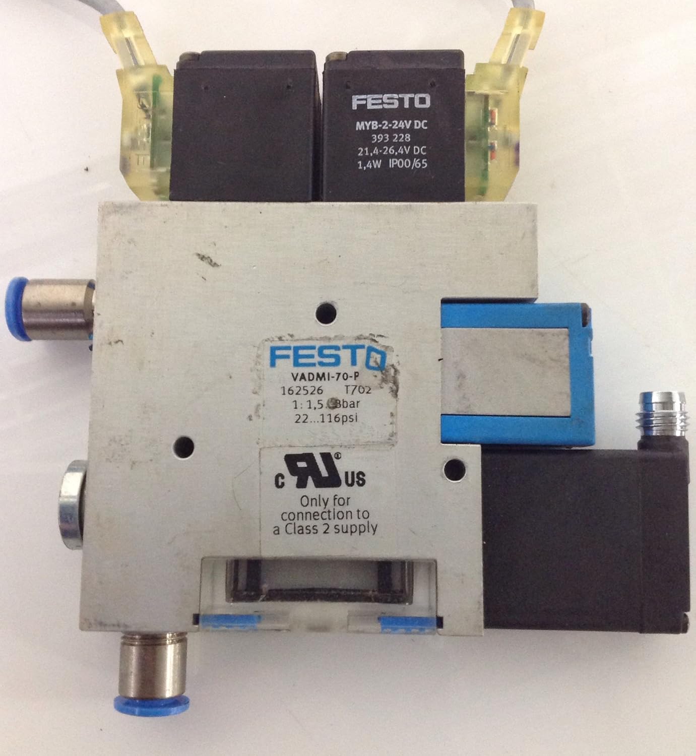 FESTO COMPACT VACUUM GENERATOR 162526 VADMI70P