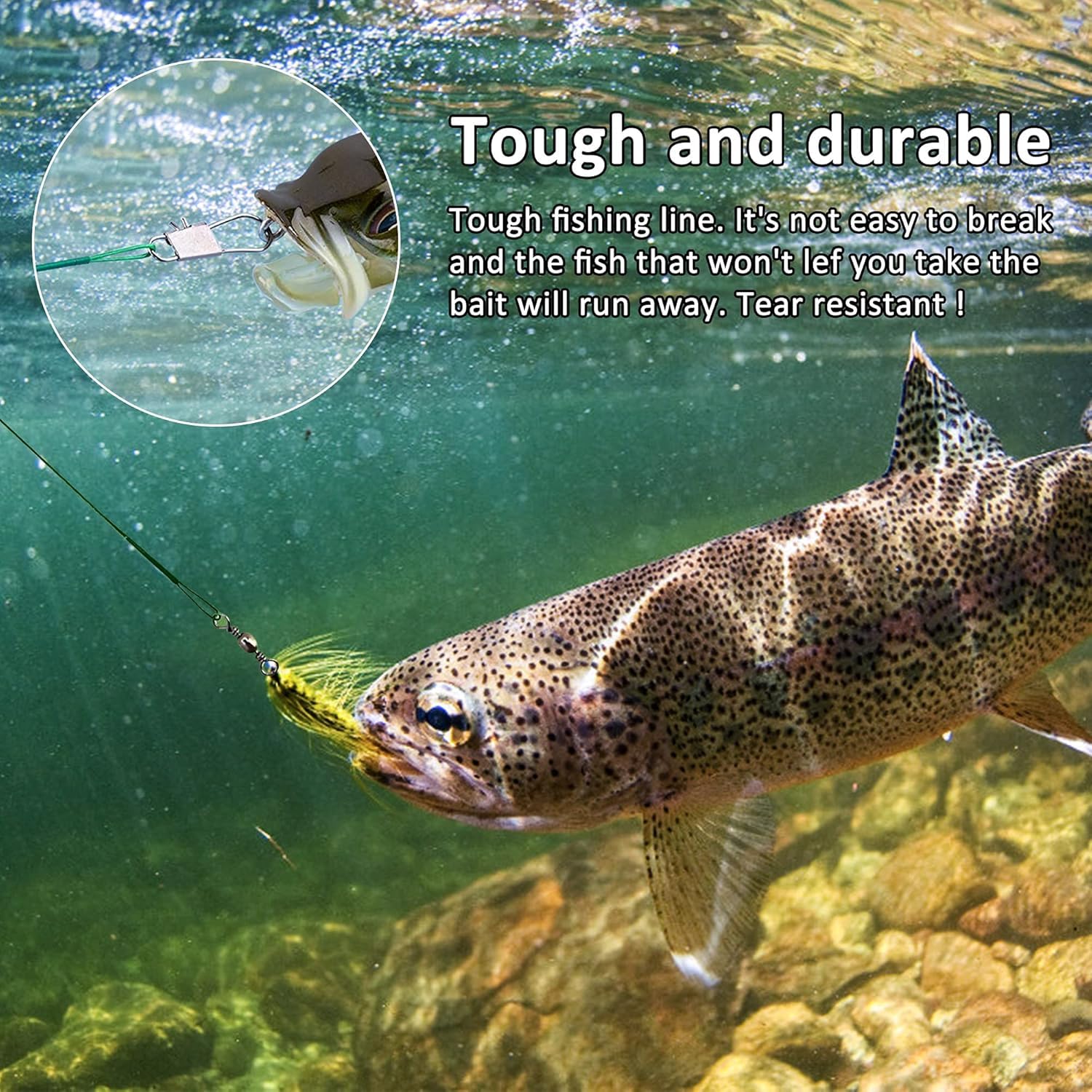 Cable del Líder de Pesca de Acero Líderes de Traza de Alambre de Pesca con Giratorios y Broches de Presión Múltiples Tamaños de Diferentes Líneas de Alambre Anti-Mordedura 15cm 20cm 25cm 30cm