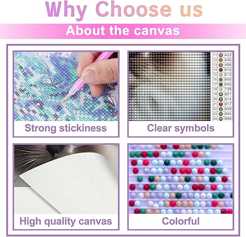 Miniatura 3 de DIY Diamond Painting Kits for Adults, Well-Behaved Ragdoll Cat Round Full Drill 5D Diamonds Gem Art Drill Home Decoration Kits and Room Wall Decor