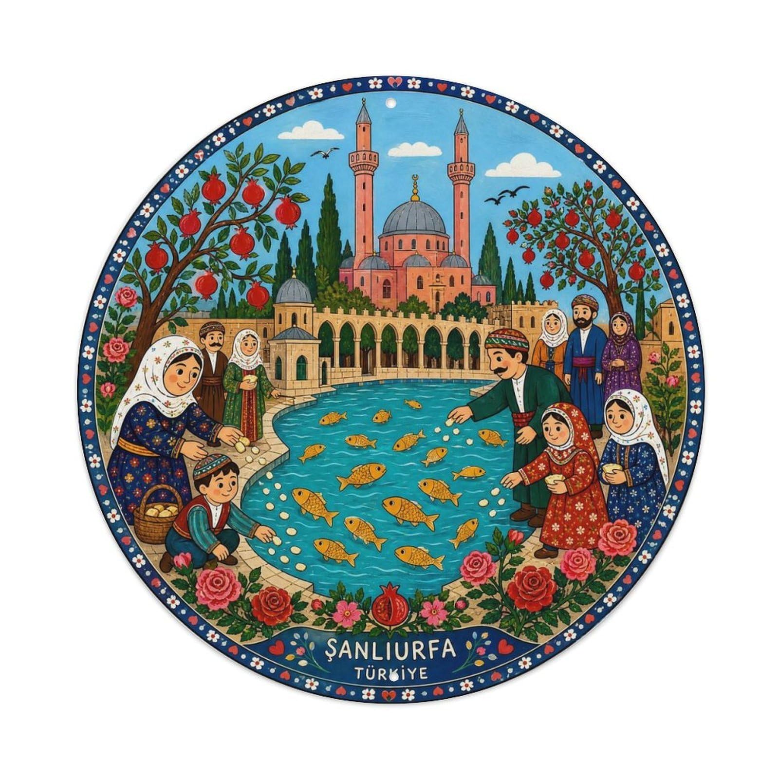 Sanliurfa Harran Turkey Mesopotamian Heritage Folk Metal Tin Sign