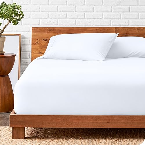 Bare Home Juego de sábana bajera + funda de almohada, microfibra ultrasuave 1800 de alta calidad, resistente a las arrugas (individual, blanco) Bare Home Juego de sábana bajera + funda de almohada, microfibra ultrasuave 1800 de alta calidad, resistente a las arrugas (individual, blanco)