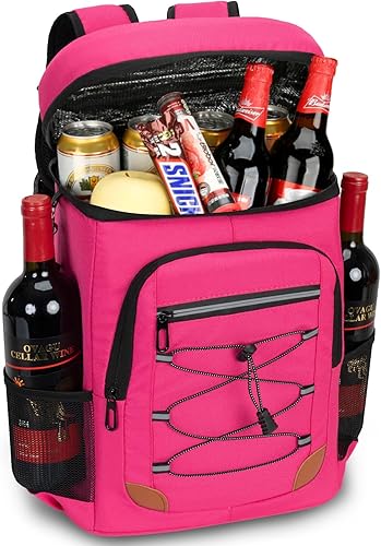 Miniatura 13 de Mochila térmica aislada a prueba de fugas para hombres y mujeres, 36 latas, mochila térmica suave, aislada, impermeable, de gran capacidad