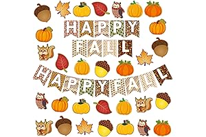 Happy Fall Cutouts: Autumn Classroom Bulletin Board Set for Fall Classroom Door Decor