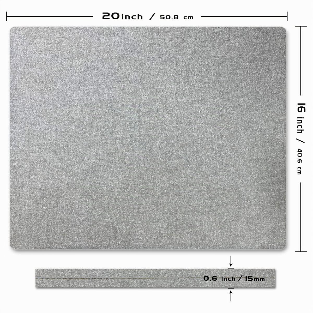 Tapis de presse à chaud 40,6 x 50,8 cm pour Easypress des deux côtés applicable – Tapis pour machines de presse à chaud et projets de transfert thermique et de repassage