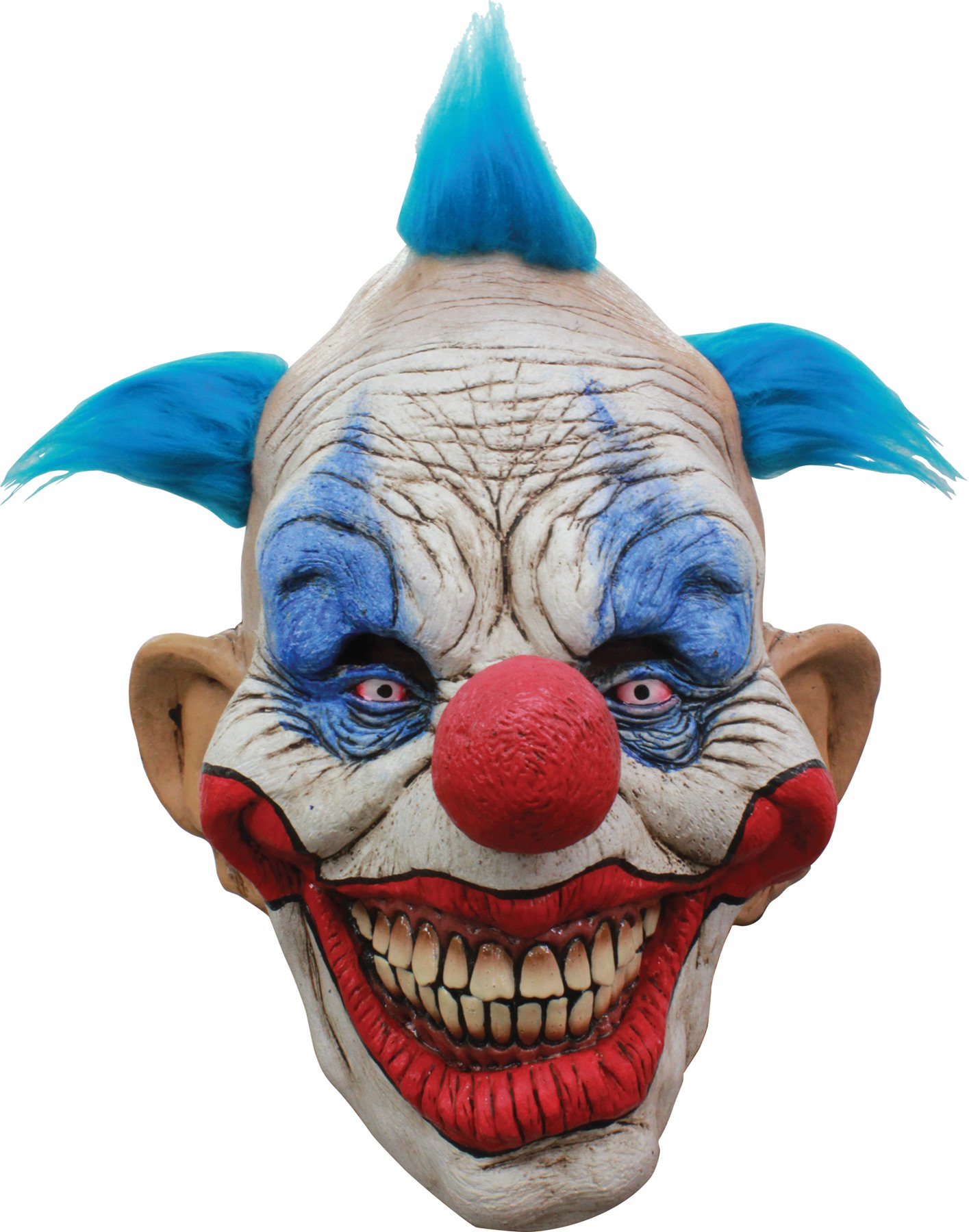Buy Dammy The Clown Mask, Clown Mask With Blue Spikes Hair. Clown Mask