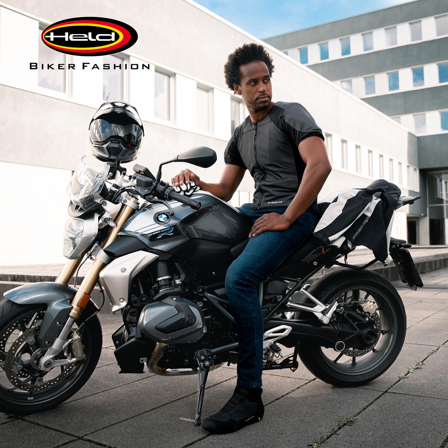 Held Waist Bag 2 – motocyklowa saszetka nerka dla kobiet i mężczyzn, pas biodrowy 60-126 cm, wodoodporna tkanina nylonowa – torba na pasek z przegródkami, zamkiem błyskawicznym i kieszenią wewnętrzną