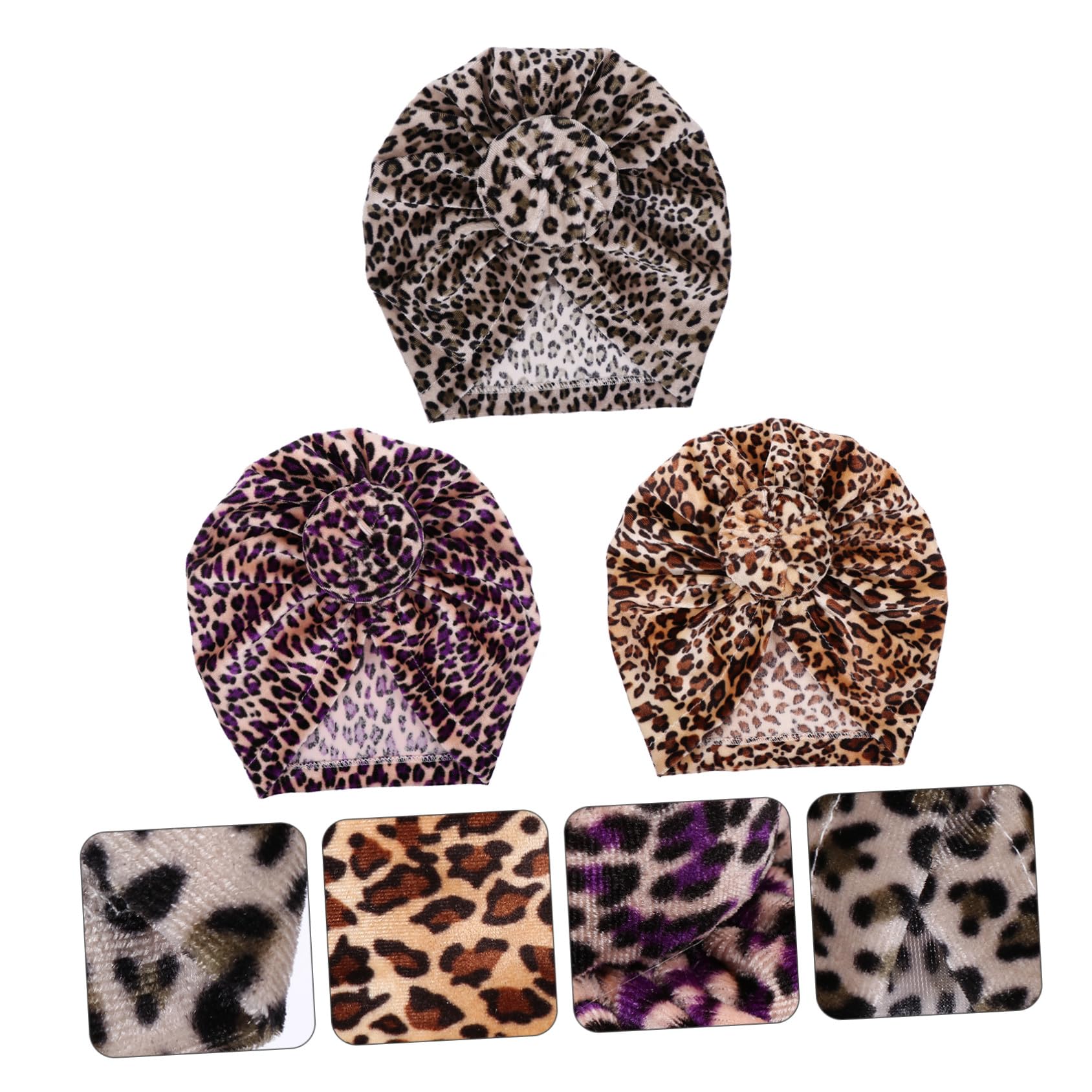 Gorro con Estampado De Leopardo para Niños Gorra Bebé Leopardo Sombrero Turbante Bebé Gorro Bebe Recien Nacido Gorritos Recién Nacido Sombrero De Niño