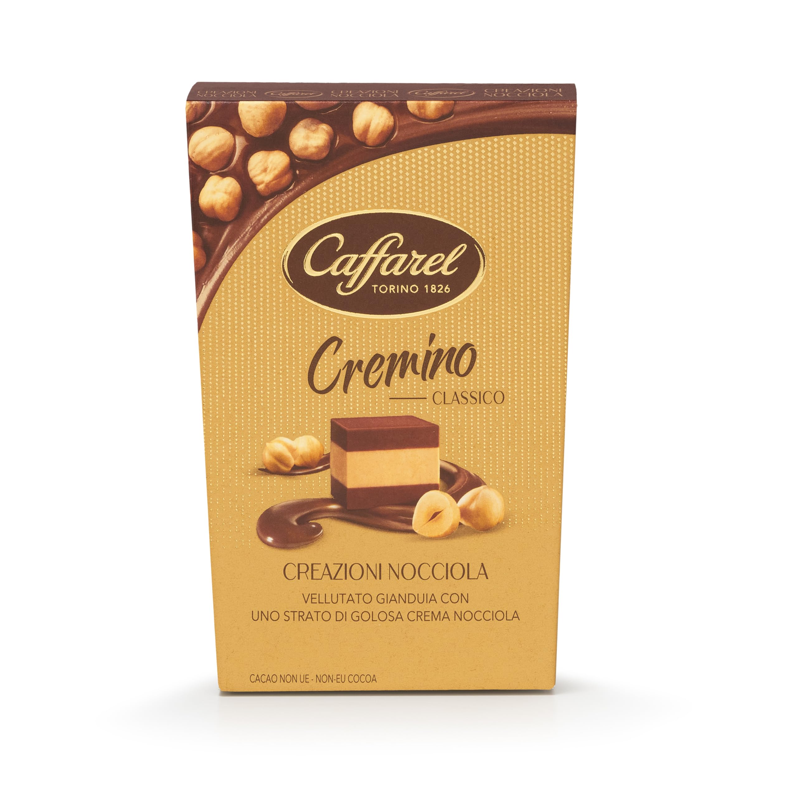 Caffarel Cioccolatini Cremino 3 Strati: crema alla nocciola e due di cioccolato gianduia, 150 grammi