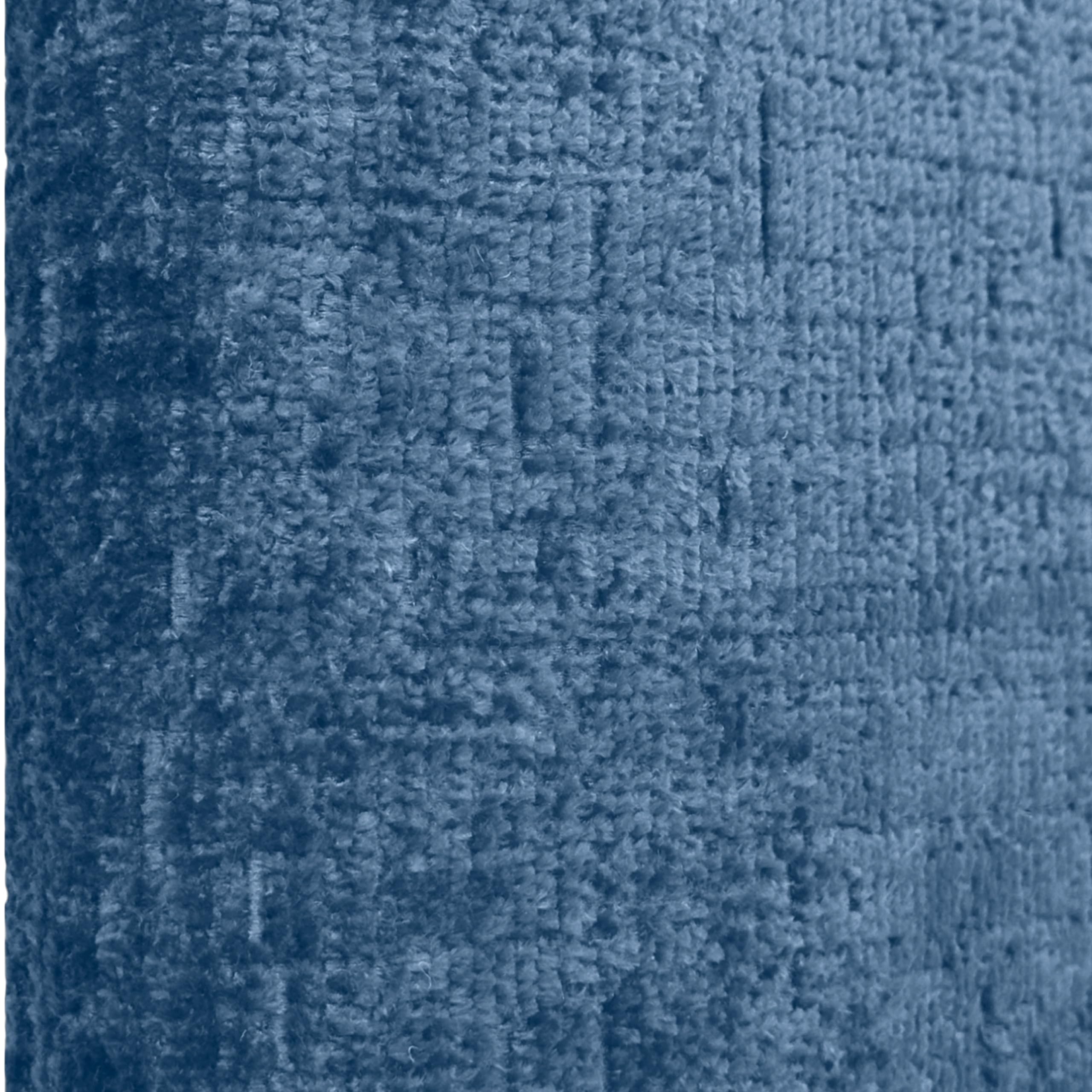 DHOME Cabecero Tapizado Curvo Liso Lana Ecológica Premium 50cm Altura para Pared Acústicos Cabeceros Absorbentes Cabezal Cama Dormitorio (Azul, 80cm)