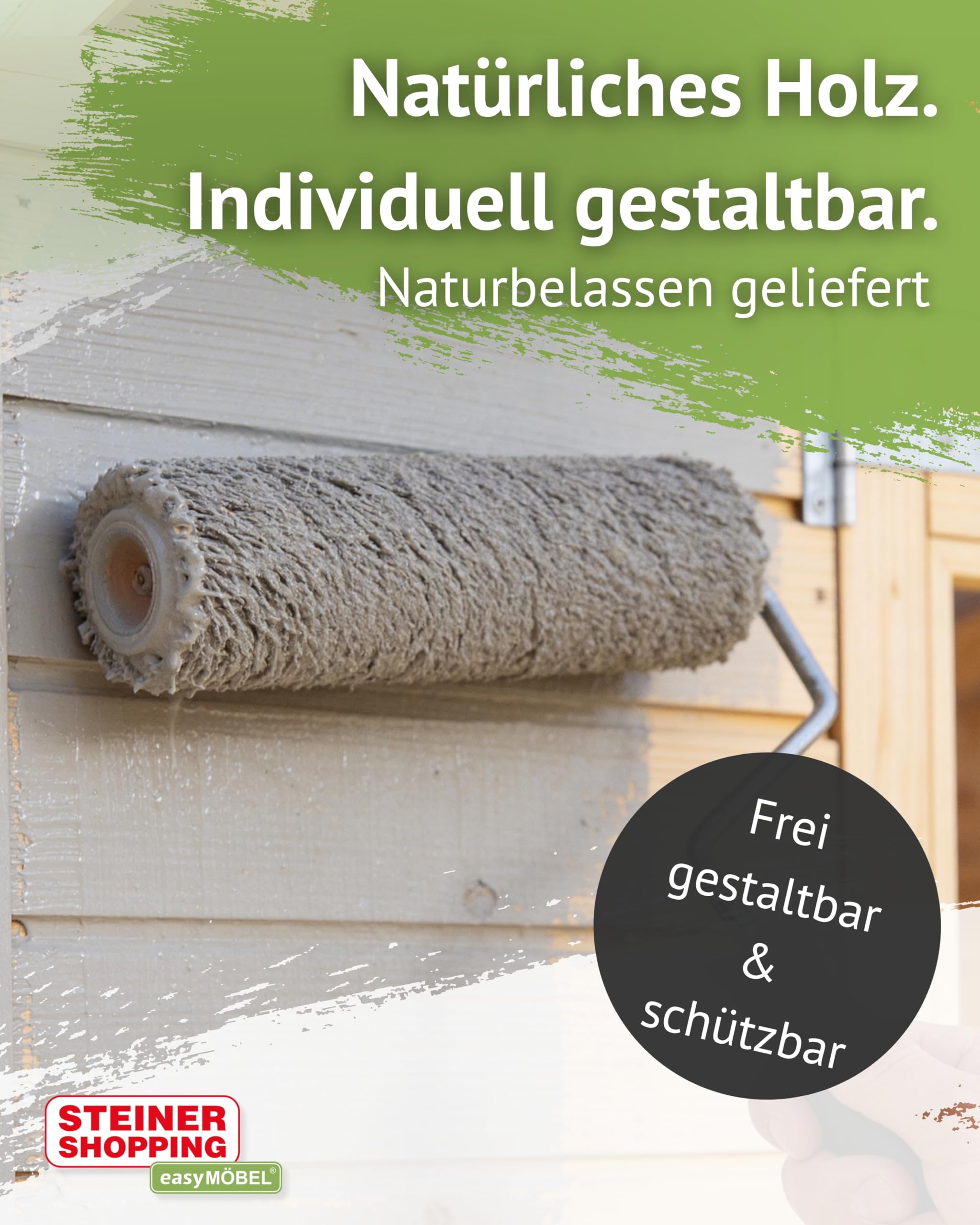 Steiner Shopping Gartenhaus Glücksburg 04 aus nordischer Fichte I 14 mm Elementgartenhaus mit Schleppdach, Fußboden & Lamellenwand I Nutzfläche 6,87 m² I Robust, vielseitig & einfach aufzubauen