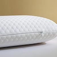 Vista 4 de Almohadas de Cama de Espuma Viscoelástica, Almohada para Personas que Duermen de Lado y Boca Arriba, Almohada para Alivio del Dolor de Cuello, Funda