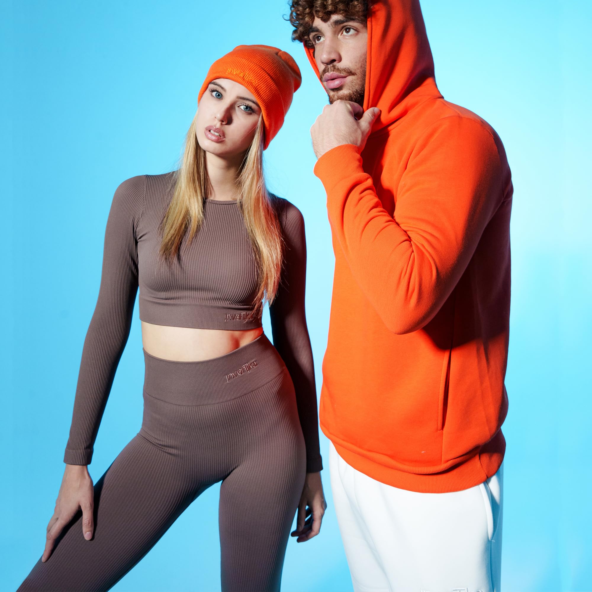 Invertika Legging Snellente Sportswear Leggings Donna in Microfibra- Modellante- Effetto Push Up a Vita Alta Contenitivo Fasciante