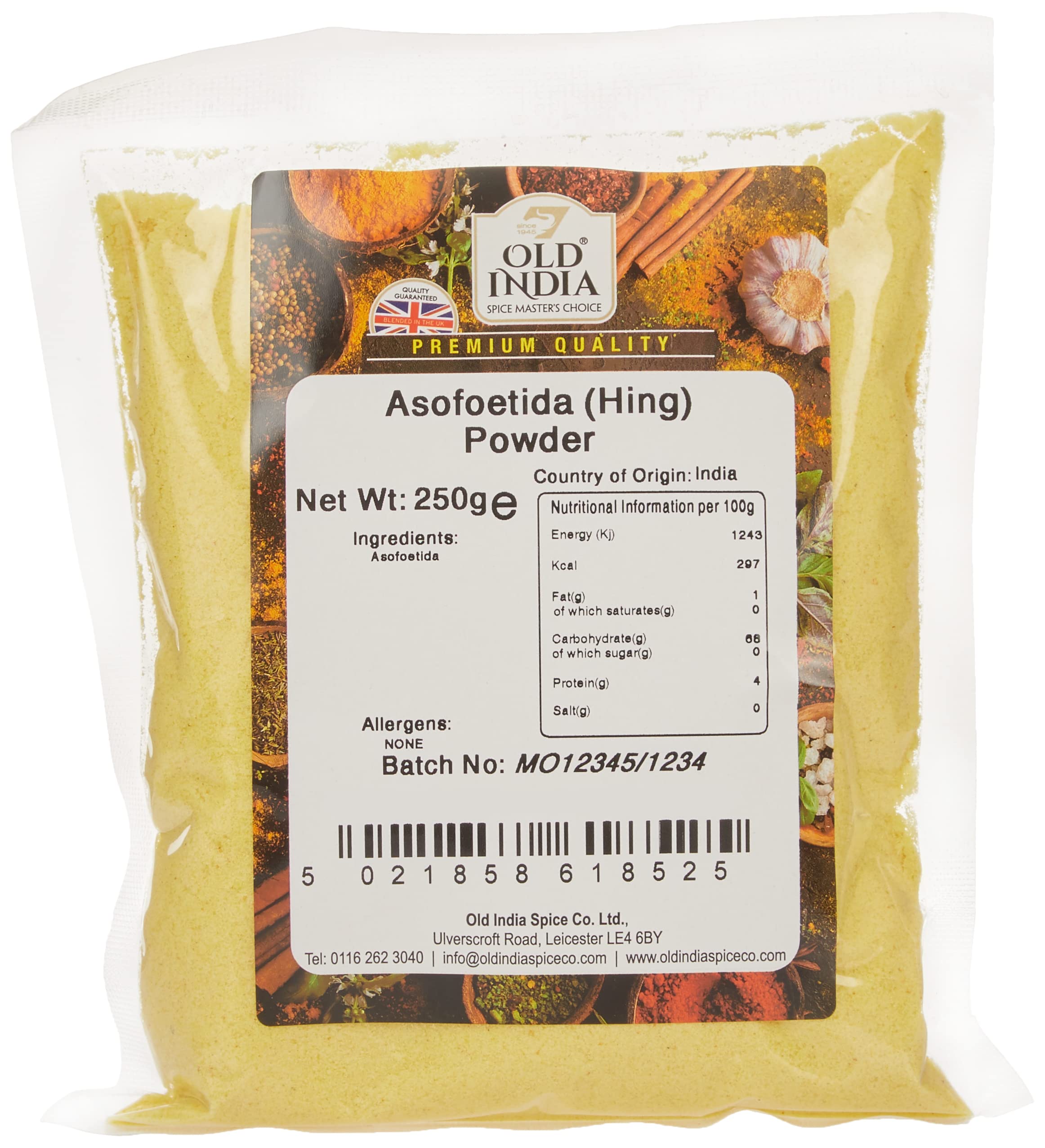 Old India Asofoetida (Hing) Powder 250g