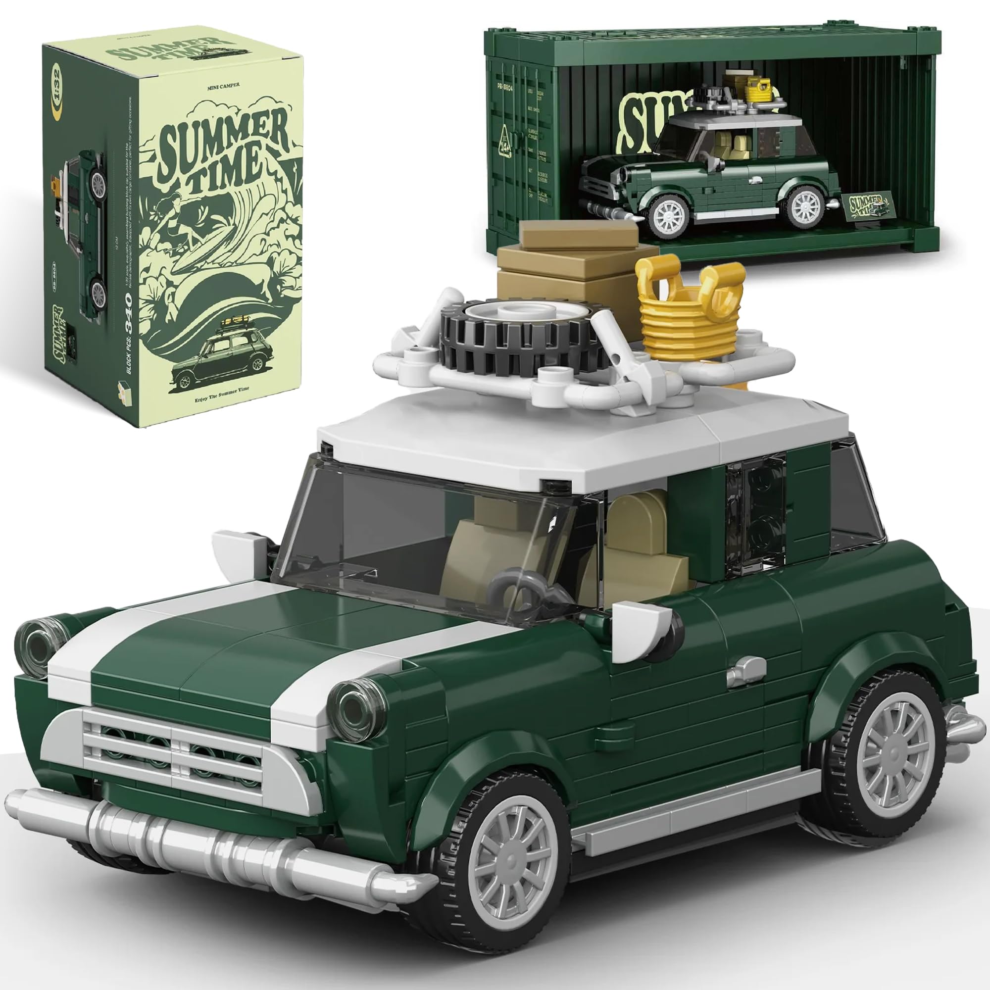 Amazon.com: dOMOb Mini Summer Camper Car Building Kit – 356 pcs