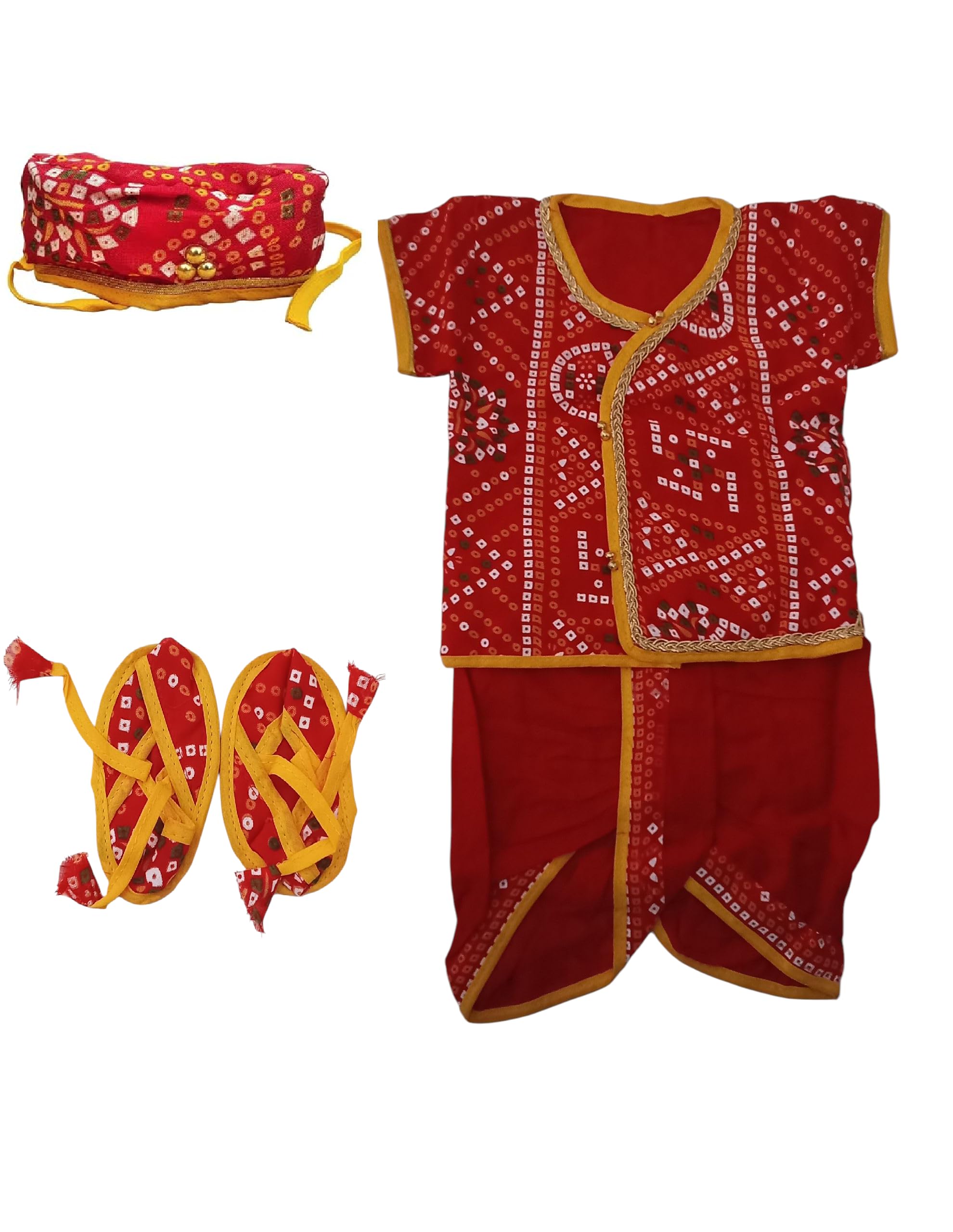 Newborn Baby Boys & Baby Girls Unisex Jamna Dress | Jamna Suit Set for Newborn Baby 0-3 Months | Born Baby Clothes 0-3 Months-image-36