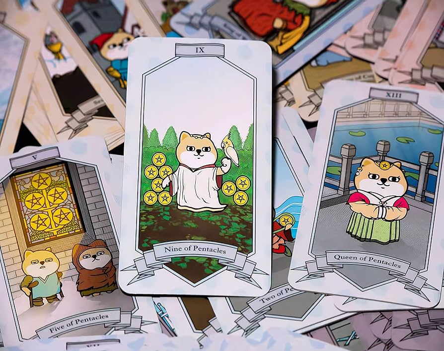 Amazon.co.jp: 柴犬タロット、タロットカード可愛い 78枚 初心者