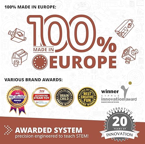 Miniatura 7 de Engino - Juguetes STEM, juguetes de construcción de poleas para niños de 9 años, juguetes educativos, regalo para niños y niñas (8 opciones de