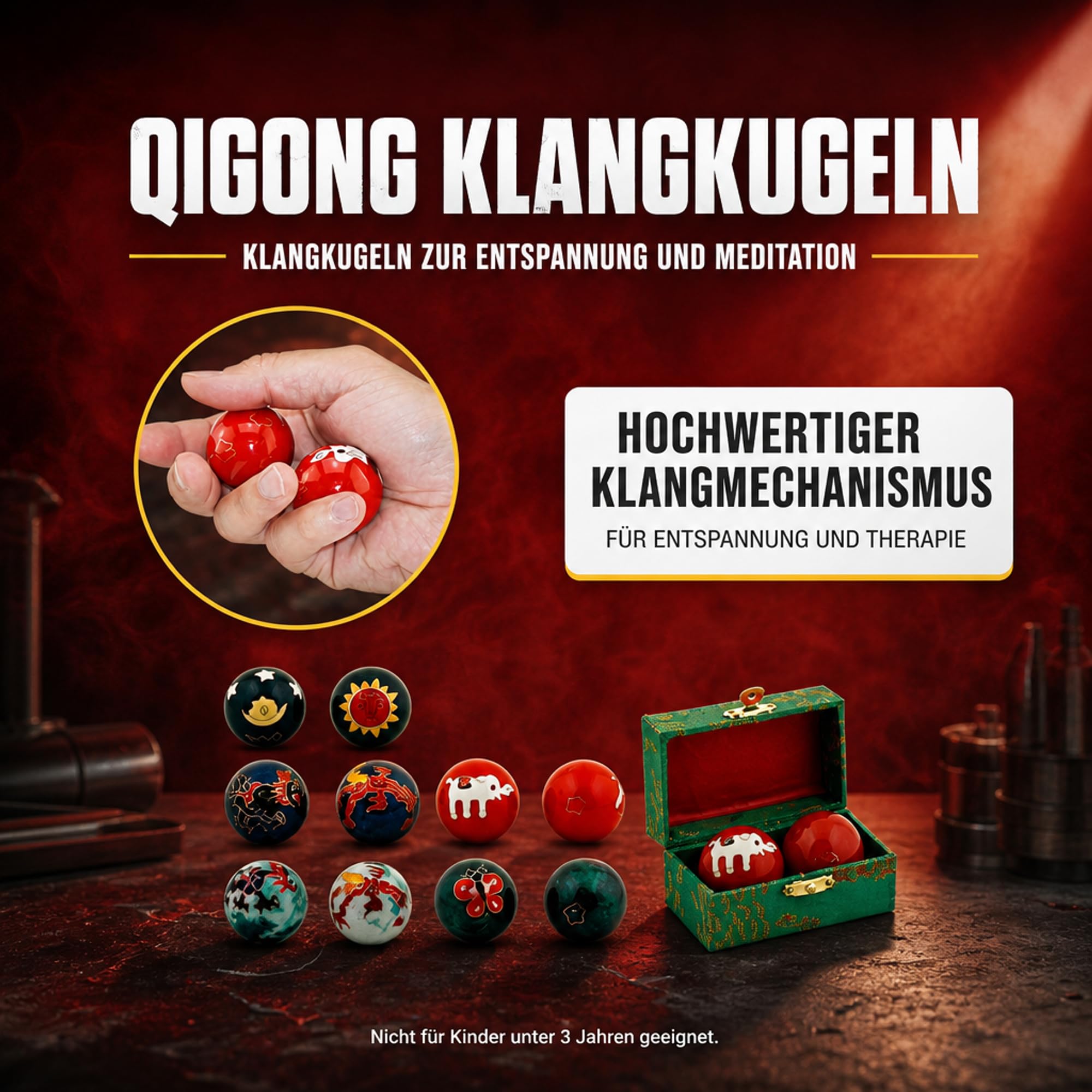ATC Handels GmbH Qigong bombki, 1 para Ø 4,5 cm