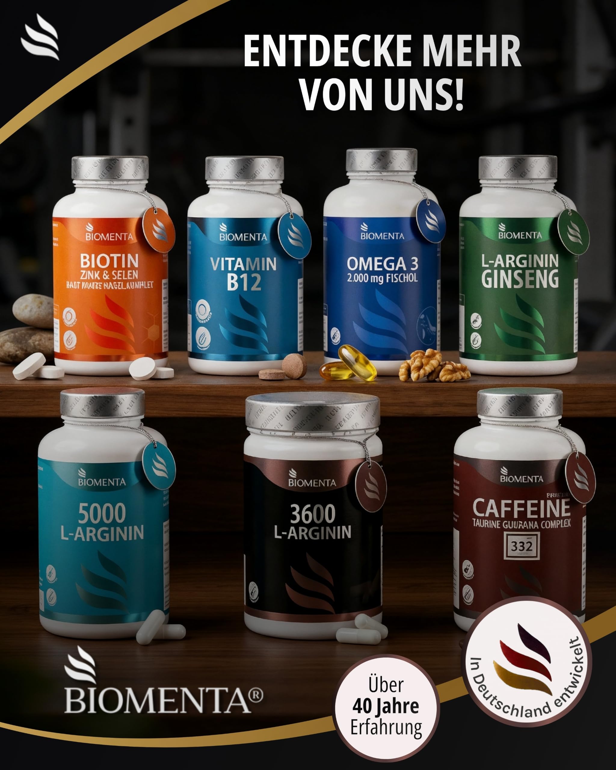 Calcium Magnesium Zink + Omega 3 + Vitamin D3 20.000 IE Bundle
