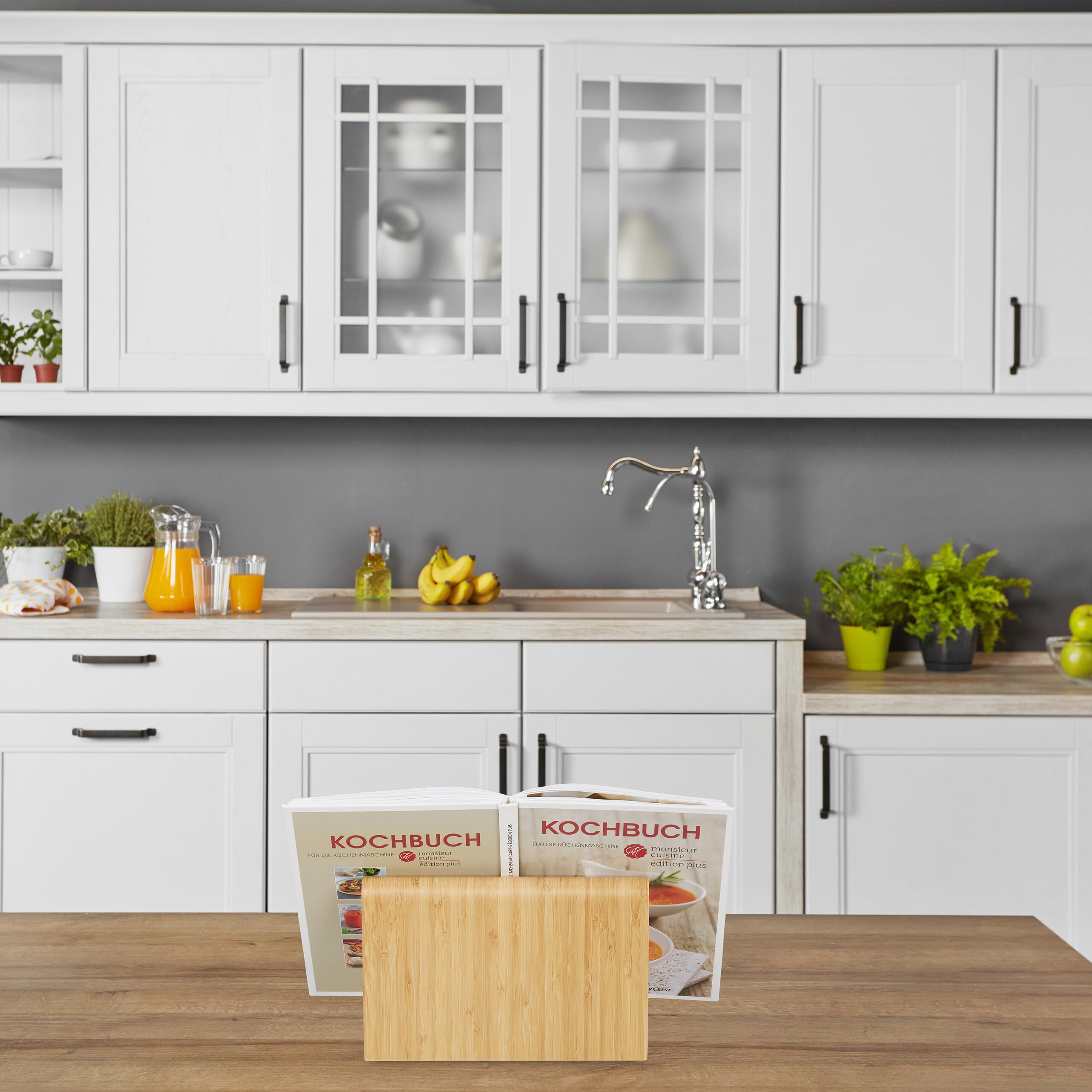 Relaxdays Supporto per Tablet, Stand Leggio Porta Libri, Legno, per Cucina o Camera da Letto, Reggi Ricettario, Marrone