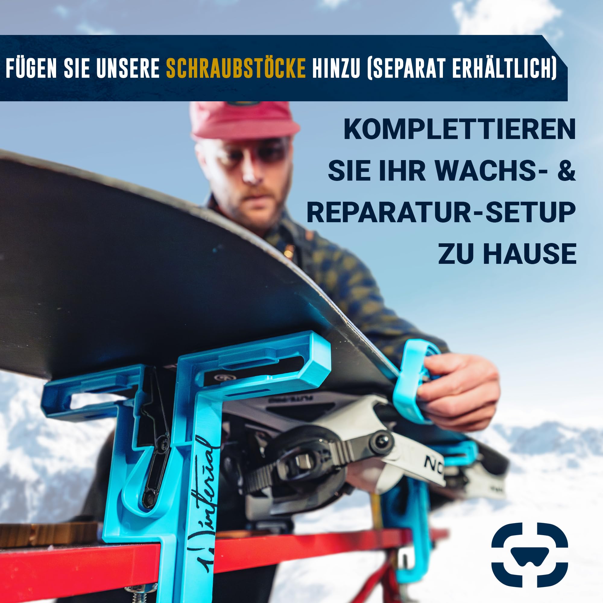 Winterial Skiwachs Set, Ski Wachs Komplettset, Ski Wax, Snowboard Wachs Set mit Wachseisen, Kantenschleifer, Allwetterwachs