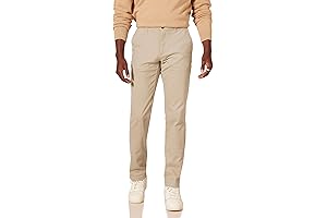 Men's Regular Fit Casual Stretch Chino Pants for a Comfy Look and Easy Movement