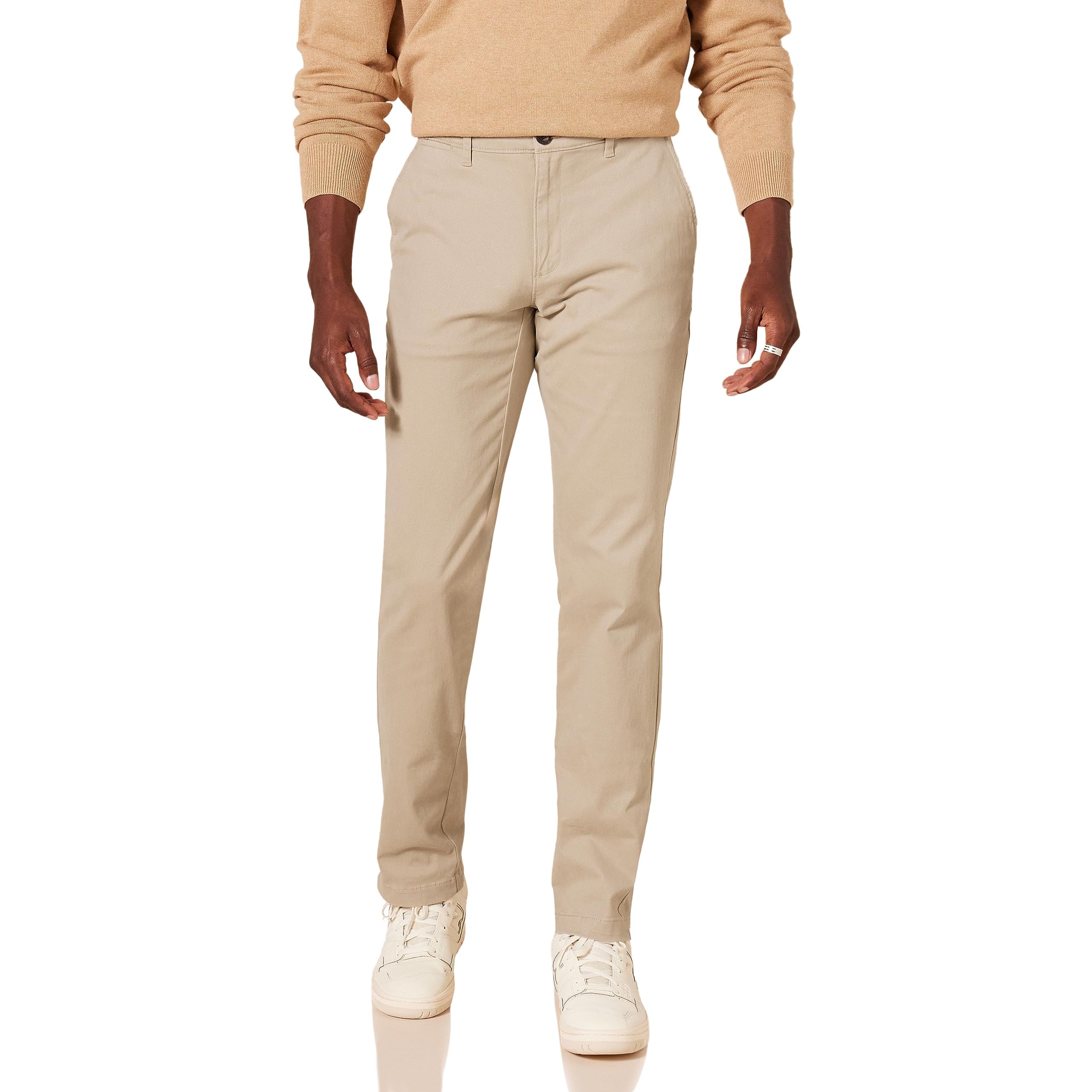 Amazon Essentials Herren Legere Stretch-Chinohose mit klassischer Passform